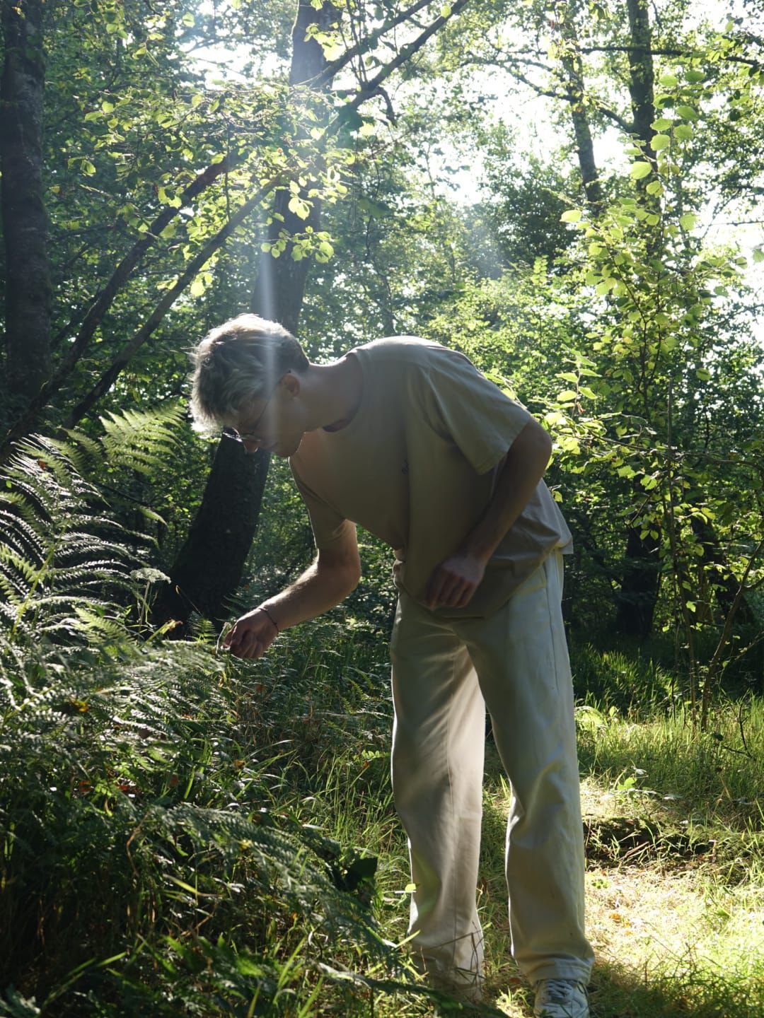 Maxime Lecouturier dans la foret